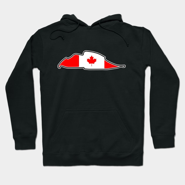 Circuit Gilles Villeneuve [flag] Hoodie by sednoid